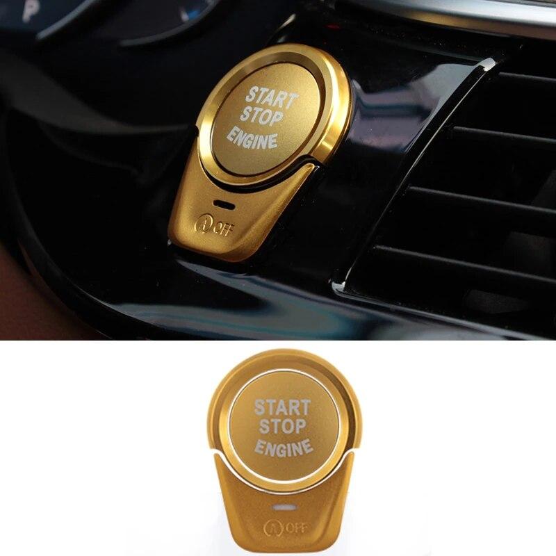3 шт., кнопка запуска двигателя, остановки, выключения, кольцо, украшение, аксессуары для салона автомобиля для BMW 5 серии G30 X3 G01 G11 G32 X4 G02