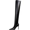 Autumn and Winter Footwear Simple Pointed Thin High Heel Elastic Female Sexy Long Tube Knee Boots