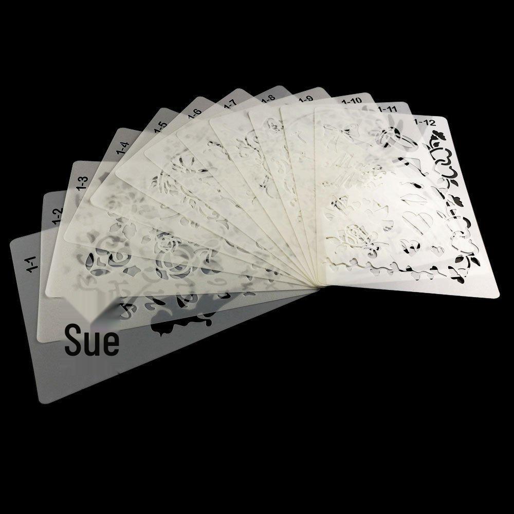 Кружевной шаблон-линейка для создания персонализированных альбомов и рукоделия своими руками