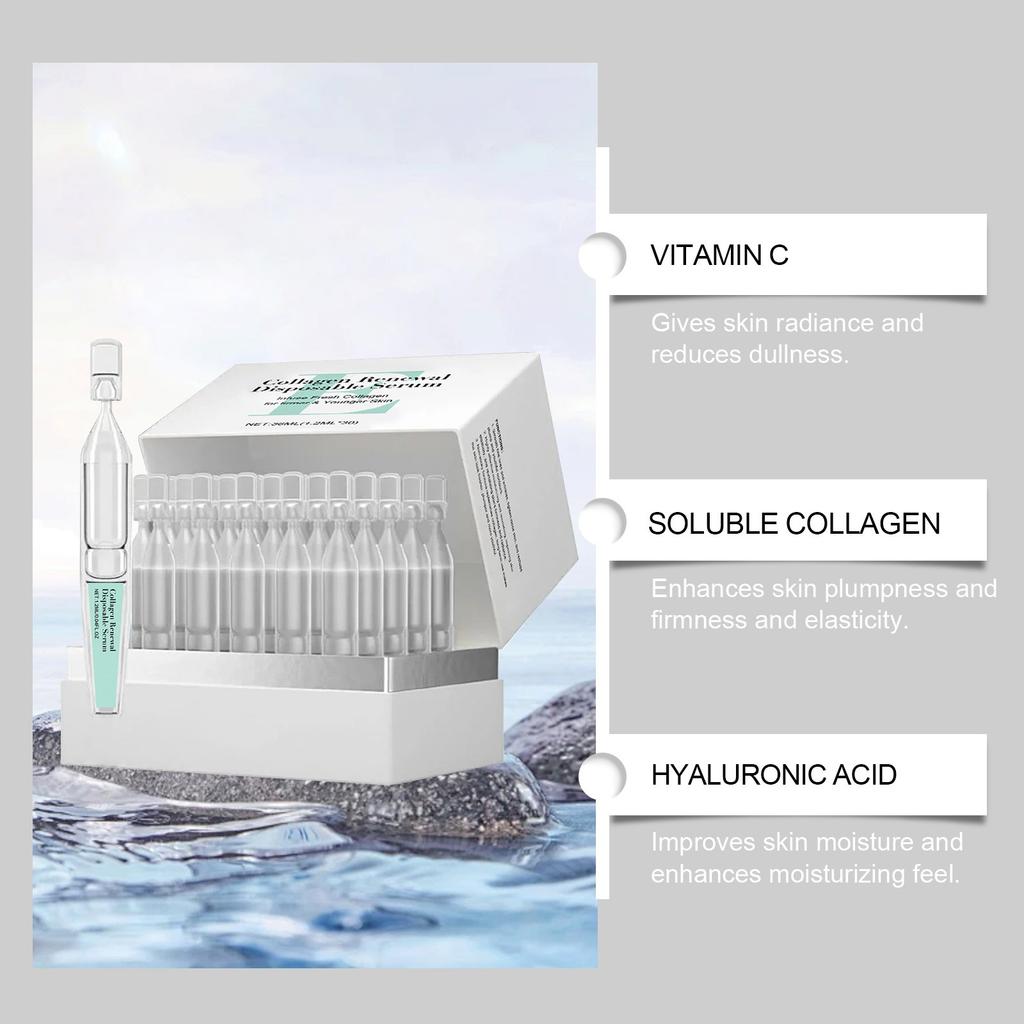 Одноразовая увлажняющая сыворотка, сыворотка глубокого увлажнения, максимальная впитываемость, 1,2 мл*30 шт./коробка