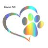 Decorative Sticker Colorfast Exquisite Pattern Creative Dog Paw Print Car Decal