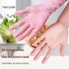 Beiyi Pin Extended Pink Nitrile Disposable Kitchen Gloves