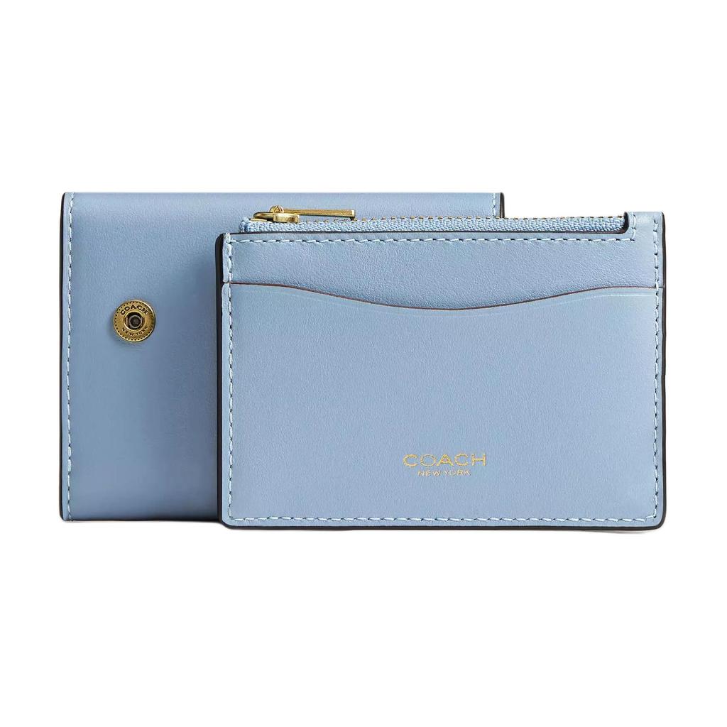 Coach Основной 10 Иконический Аппаратный Съемный Держатель для Карт Кошелек Женский кошелек Синий CZ111-B4PUB