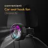 Двойной вентилятор охлаждения заднего сиденья автомобиля с цветной светодиодной подсветкой, 3 скорости, тихая вентиляция, простая установка, вентилятор сиденья автомобиля, вентилятор грузовика RV