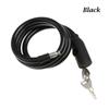 Chain Cable Anti-Theft Steel Spiral Cable Bike Accessories Scooter Safety Bicycle Lock With 2 Keys