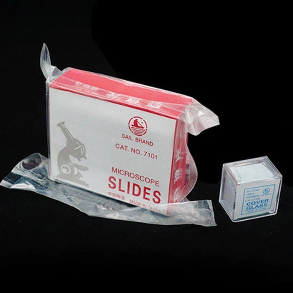 Прозрачные слайды для покровного стекла для образцов Оптический микроскоп Микроскопные слайды Стеклянные покровные стекла