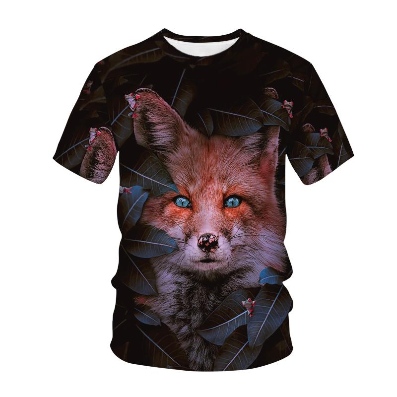 Kawaii Animals Foxes 3D Printed Kids T Shirt Fashion Casual Cartoons T Shirt Boys Girls Детская одежда для девочек