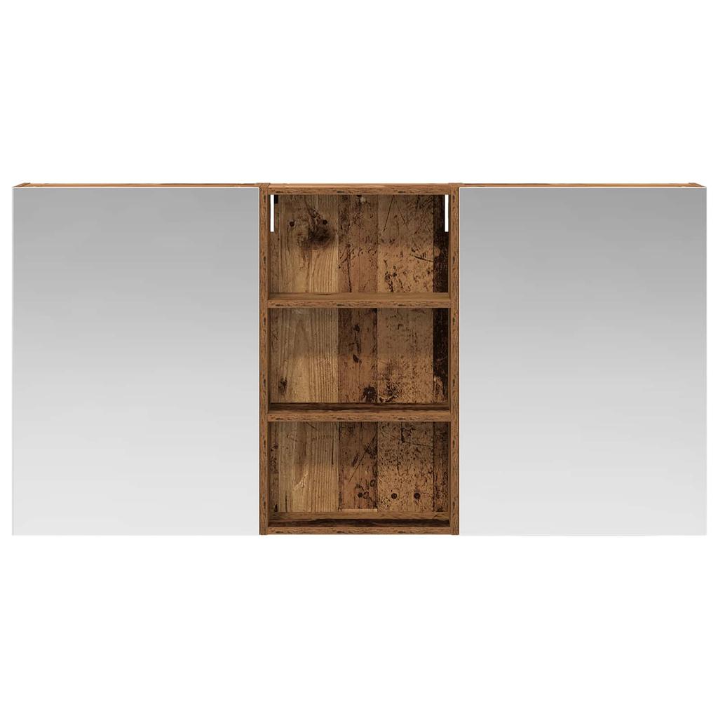 Bathroom Cabinet Set 3 pcs 140 x 14.5 x 70 cm Engineered Wood