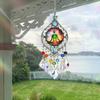 Chakra Sun Catcher Handcrafted Faux Crystal Suncatcher Zen-Inspired Prism Hanging Decoration