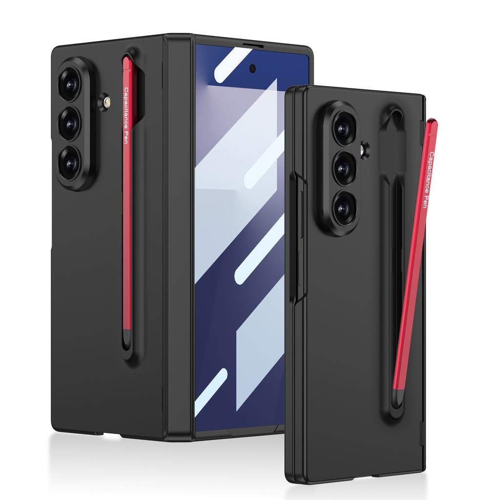 Suitable for Samsung Z Fold7 Mobile Phone Case Pen Slot Integrated with Stylus Ultra Thin Shell Film Rotary Shaft Folding Protective Cover