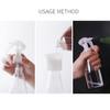200Ml Transparent Plastic Spray Bottle Portable Refillable Container Empty Bottle