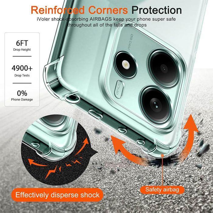 Coque pour Xiaomi Redmi Note 14 5G (pas pour 4G) - avec Bandoulière Violet - E.F.Connection®