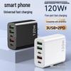 Многопортовое USB-зарядное устройство 120 Вт для Apple, Android, Huawei, Xiaomi, OPPO