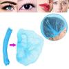 10PCS Disposable Hair Shower Cap Non Woven Pleated Anti Dust Hat Hotel Salon Supplies Set