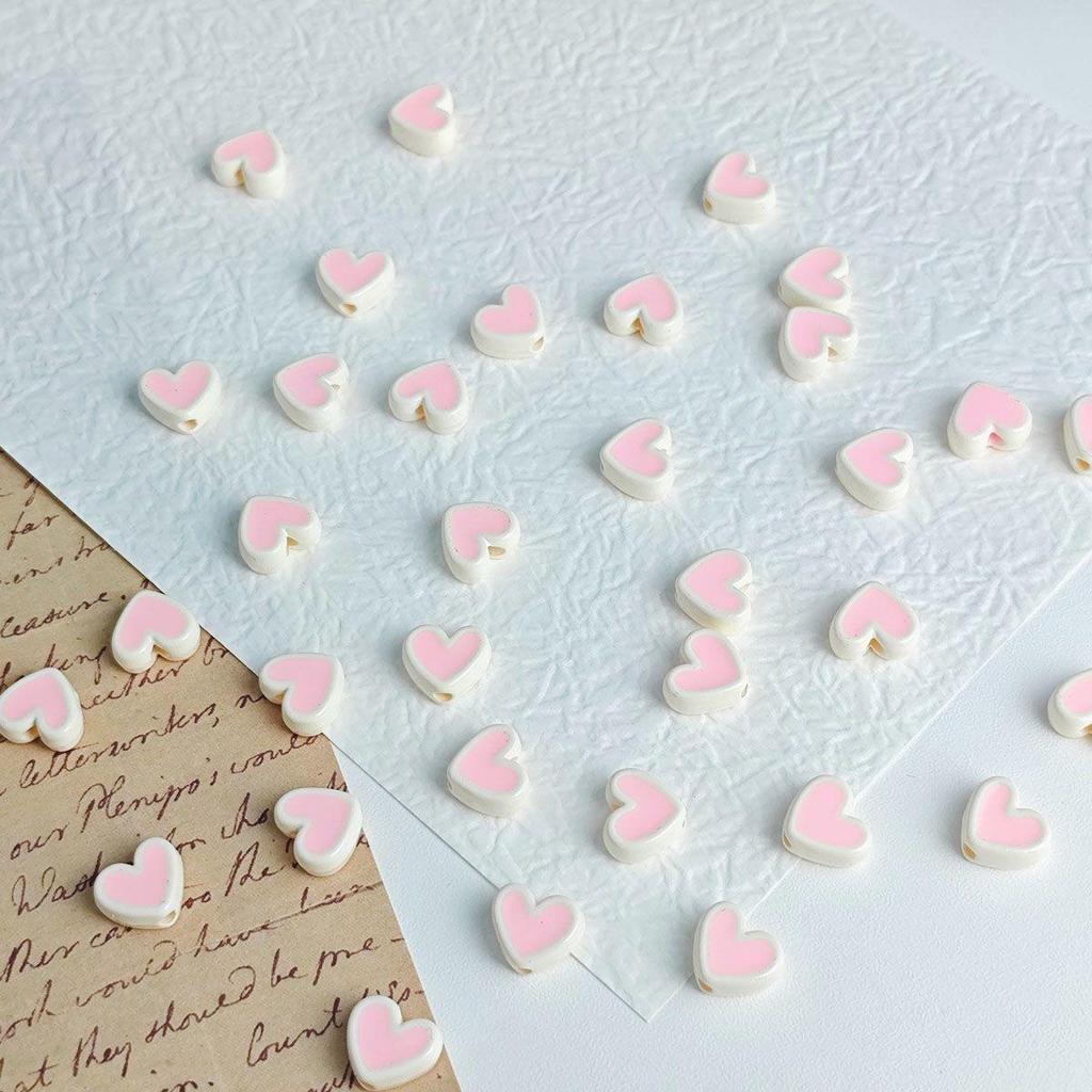 Маленькие акриловые бусины в форме облака и сердца для DIY-украшений и подвесок