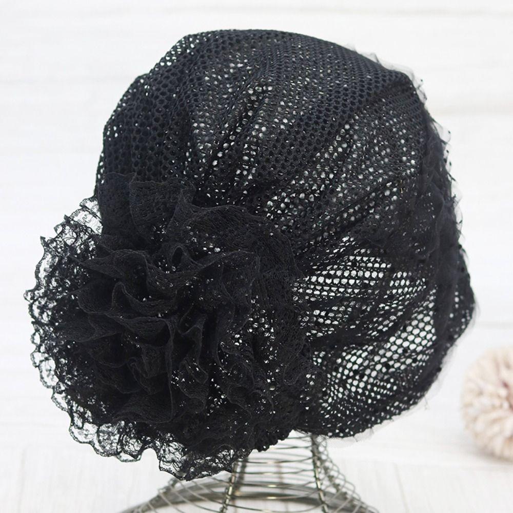 Дышащий платок на голову кружевной чехол для волос шапочка модные головные уборы женские