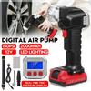DC 12V Портативный беспроводной воздушный насос Умный автомобильный автоматический цифровой дисплей Накачка Электрический воздушный насос Регулировка давления в шинах Инструмент для освещения 15x7,5x24,5 см