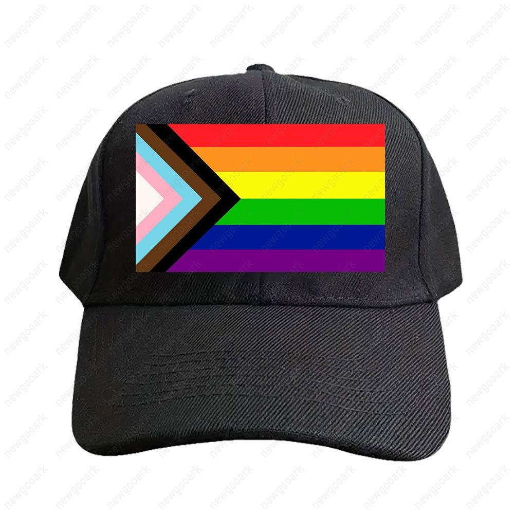 Homosexual Progress Pride Flag Cap Summer Women Unisex Adult Peaked Hat Fashion Casual Adjustable Printed Baseball Caps Trucker Cap