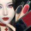 FUGU UP Black Red Eyeshadow Disk Red Black Двухцветный дымчатый макияж Черные тени для век, 06, 1 шт.