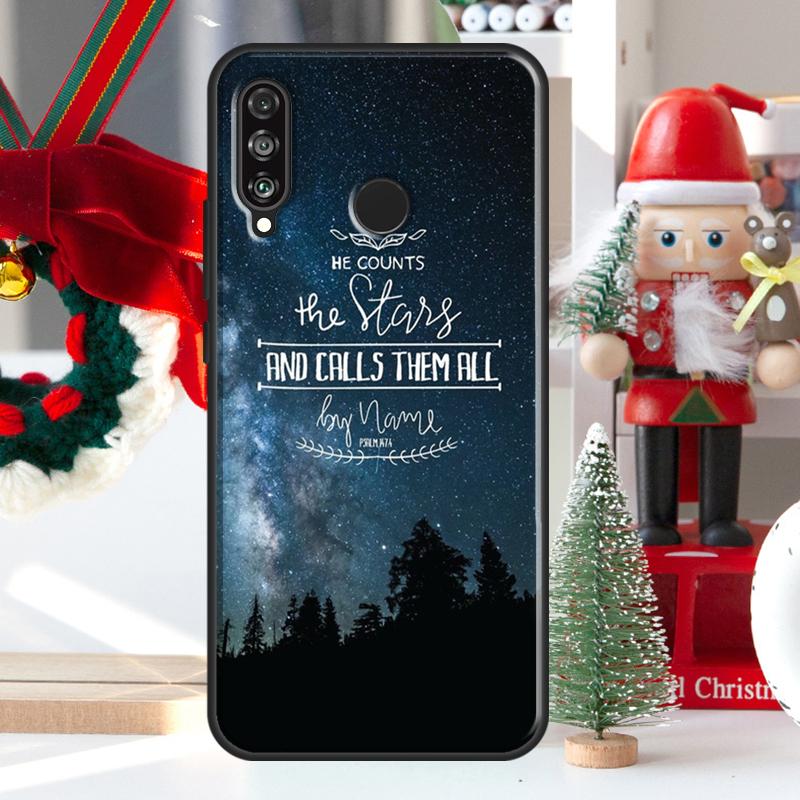 Крест с библейским стихом Иисуса Христа для Huawei Nova 9 10 SE 11 Pro Y60 Y70 Y90 Y61 Y91 Y72 Y73 12i 11i 8i P20 P30 P40 Lite Чехол