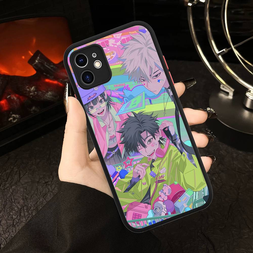 Популярный аниме чехол L-Link-Click для iPhone 16 15 14 Plus 15 13 12 11 Pro Max X XS MAX Матовый чехол