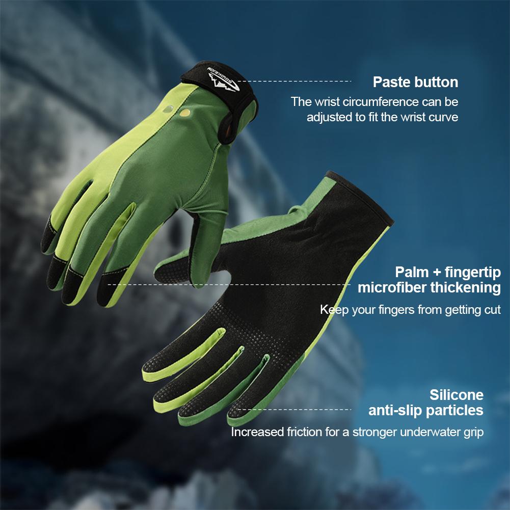 1 пара перчаток для пляжа и дайвинга, серфинга, ловли рыбы, противоскользящие, износостойкие перчатки, самоклеящаяся ткань, фиксированная