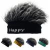 Hip Hop Fun Short Hair Caps Sports Brimless Beanie Wig Hat Rock Fake Hair Skullcap  Women