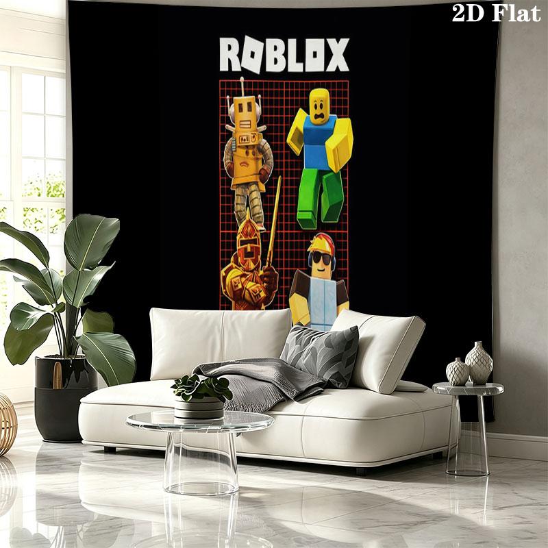 Roblox Wall tapestry, aesthetic printed fabric blanket, suitable for bedroom, living room, and home decor.