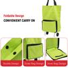 Foldable Shopping Trolley Bag with Wheels Collapsible Shopping Cart Reusable Foldable Grocery Bags