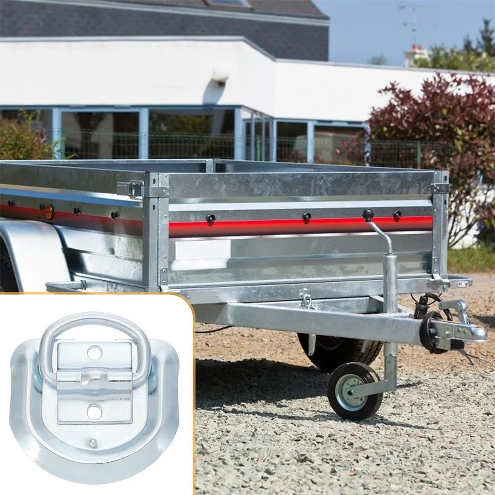 Trailer Parking Lock D Ring Tie Down Anchor Floor Hook for RV Garage Boat Trailer Car Pull Ring Cargo Buckle Straps