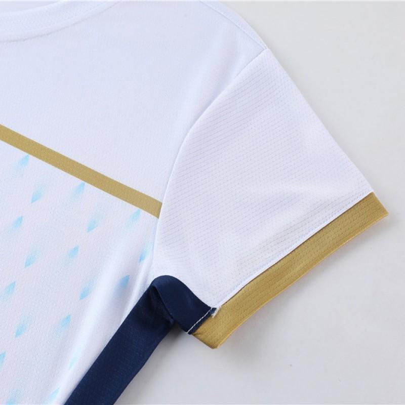 Unisex Badminton Shirt Quick Dry Breathable Sport T-Shirt Adults Kids Training Competition Wear