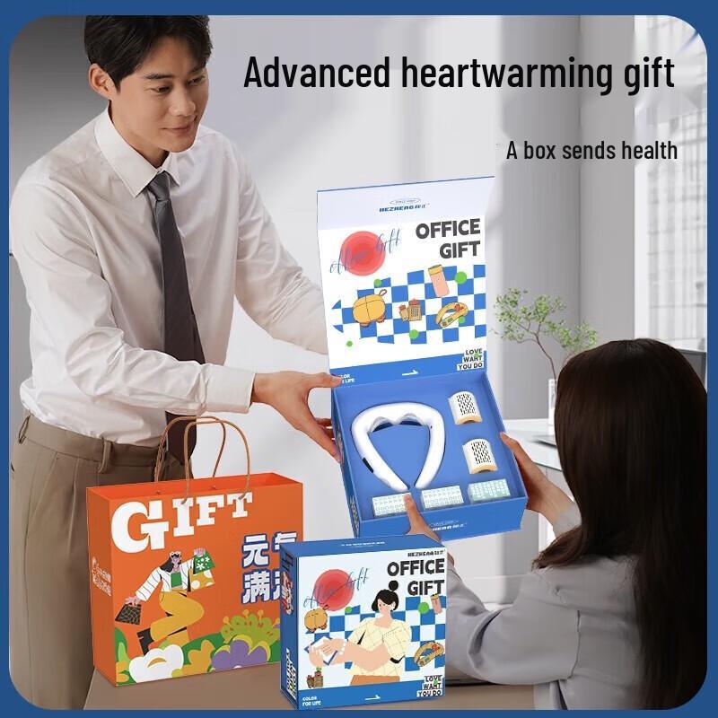 HEZHENG HZ-OFFICE-3 Pulse Wave Neck Massager & Moxibustion Gift Set CN plug (adapter included)