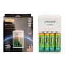 PISEN NiMH Fast Charger - 2500 mAh AA/AAA, 4-Slot, Charges AA/AAA Batteries