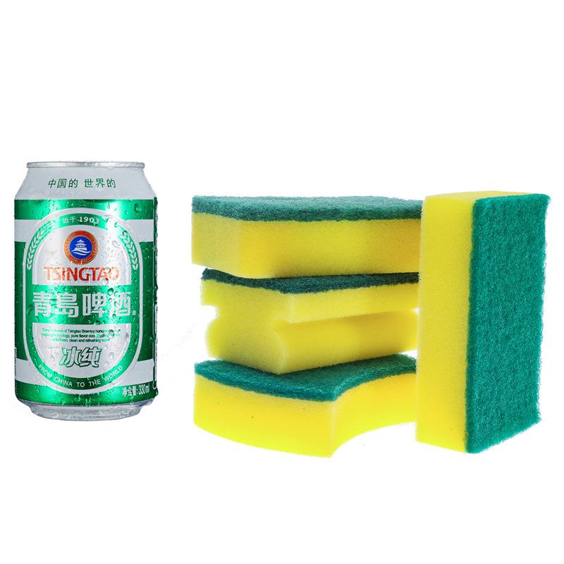 Kitchen Decontamination Dishwashing Sponge Wipe, Magic Cleaning Brush Sponge Scouring Cloth, Double-sided Decontamination Dishwashing Wipe