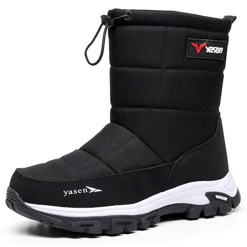 Мужские и женские зимние меховые утепленные водонепроницаемые уютные теплые непродуваемые легкие водонепроницаемые нескользящие сноубутсы для пешего туризма