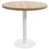 VidaXL Bistro Table Light Brown 80 Cm MDF