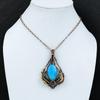 Smithsonite Pendant Copper Wire Wrapped Pendant Natural Gemstone Pendant Handmade Boho Pendant Copper Jewelry Gift For Her Wire Wrap Jewelry