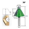 1pc 8mm Shank Chamfer Router Bit 11.25 15 22.5 30 45 Degree Milling Cutter for Wood Woodorking Machine Tools