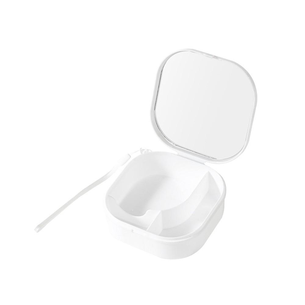 Portable Cosmetic Storage Box with Mirror Jewelry Box Colorful Hair Tie Organizer  Travel