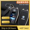 MQRE3 Hot 2025 Leather Car Display LED Key Case Fob Cover Shell For BMW 3 5 7 Series G11 G12 G30 G31 G32 G05 G07 X3 X4 X5 X6 X7 i8 Acc