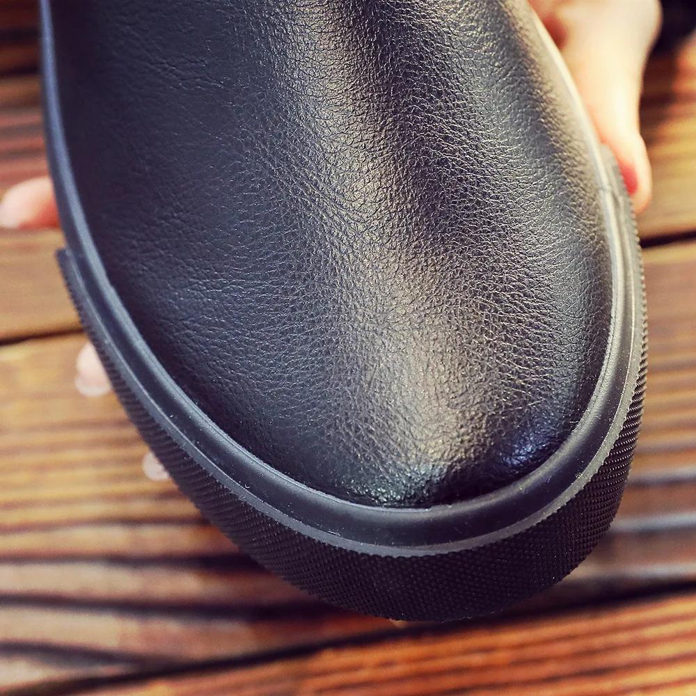 Модные лоферы Кожаная повседневная обувь для мужчин Противоскользящие лоферы на мягкой подошве Удобные мужские кожаные кроссовки Пенни-шуз Мужские 2025Тренд