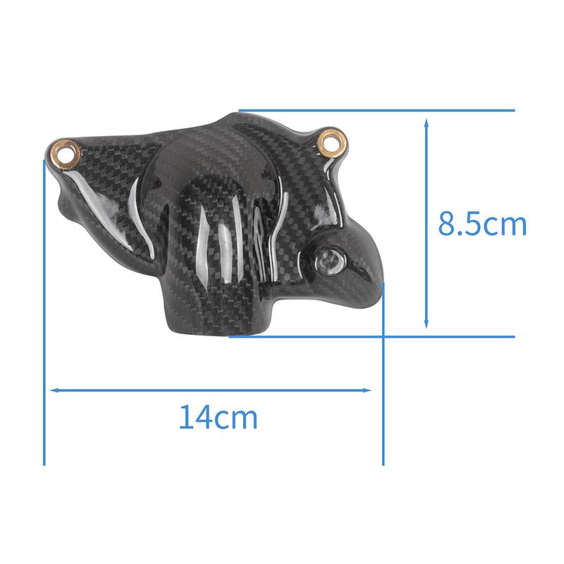 For Ducati 749 999 848 1098 1198 100% Carbon Fiber Motorcycle Water Pump Cover Side Water Coolant Reservoir Pump Protection