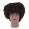 Afro Mannequin Head Human Hair Black Skin Resin PVC Realistic African Curly Cosmetology Mannequin