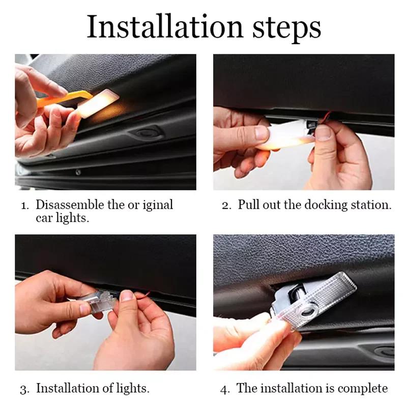 2Pcs LED Car Door Welcome Light Laser Projector Lamp For Mercedes Benz AMG CLA-Class A207 CLS C218 E-Class Coupe C207 2010-2017