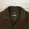 Made In Japan PPFM Lined Short Coat Button Jacket M Men Brown Stand Collar Painted(USED)