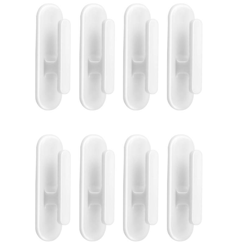 8 шт. Держатель шнура для жалюзи, Безопасные крючки для шнура жалюзи, Самоклеящийся фиксатор шнура, Защита от детей, Устройство для наматывания шнура жалюзи, Для наматывания шнура жалюзи