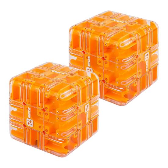 1/2 шт. Развивающая 3D-головоломка Лабиринт Куб Малыши Головоломка Лабиринт с перекатывающимся шариком Куб Детский