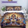 3PC Custom Name Egyptian Queen's Majesty Bedding Set Duvet Cover Closure Includes 1 Duvet Cover & 2 Pillowcases for Bedroom
