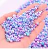 3-8 мм Премиум перфорированный градиентный Merman подчеркивает искусственный жемчуг детская ручная работа DIY аксессуар одежда прибитое гвоздями ожерелье из бусин
