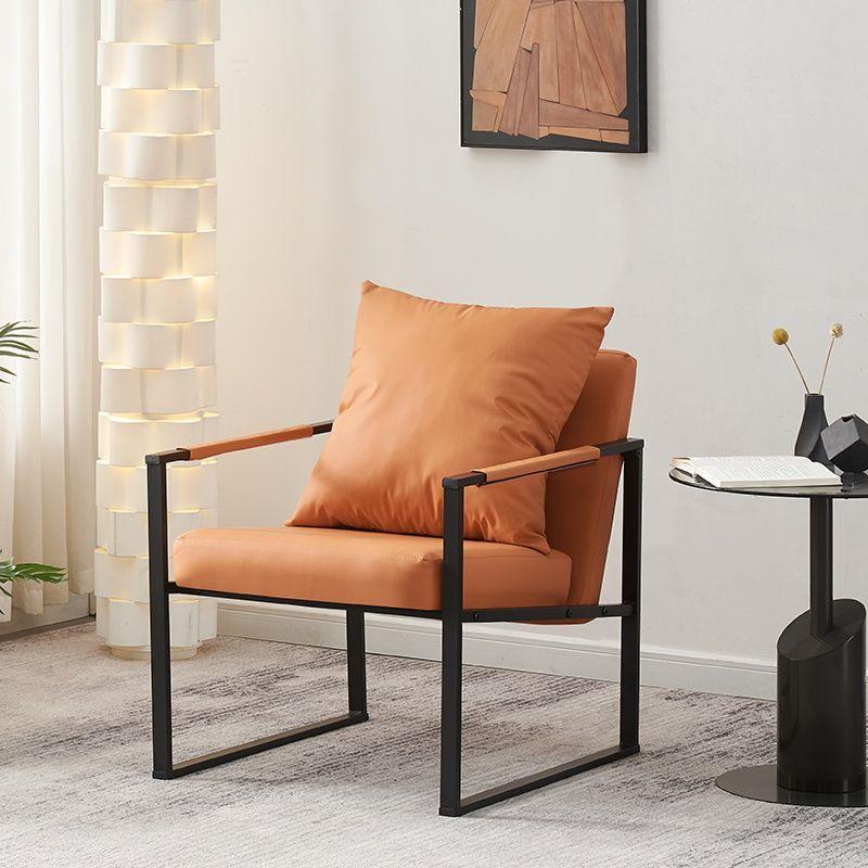 Nordic Italian Light Luxury Wrought Iron Sofa Chair for Small Apartments